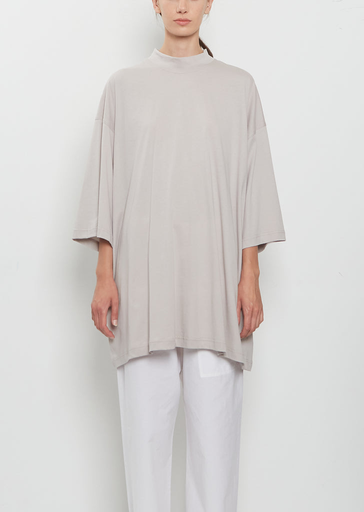 Tick Fine Cotton Jersey Oversized Tee