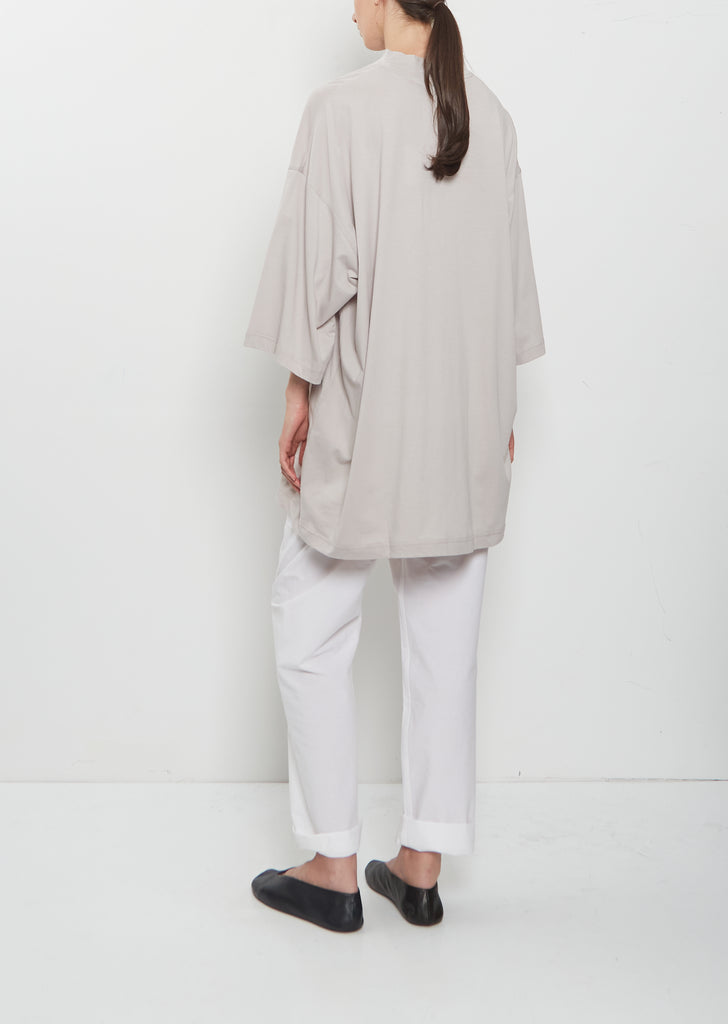 Tick Fine Cotton Jersey Oversized Tee