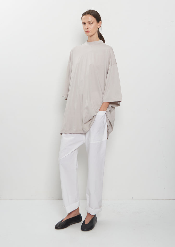 Tick Fine Cotton Jersey Oversized Tee