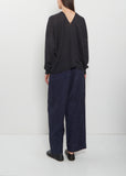 Side Panel V-Neck Sweater