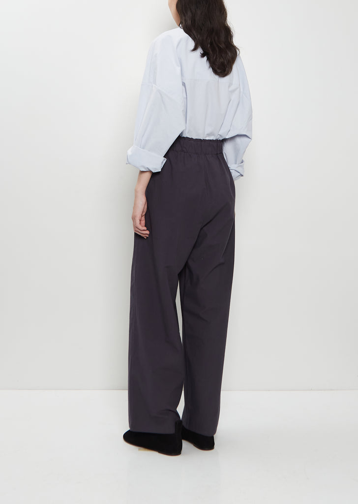 Luce Pin-Tuck Cotton Trouser