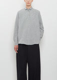 Vichy Cotton Gingham Check Buttoned Shirt