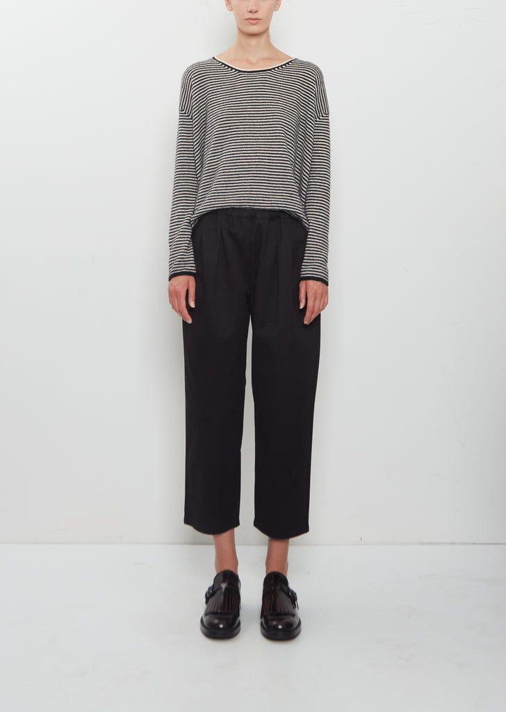 Cotton Tapered Pull On Trousers
