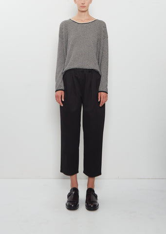 Cotton Tapered Pull On Trousers