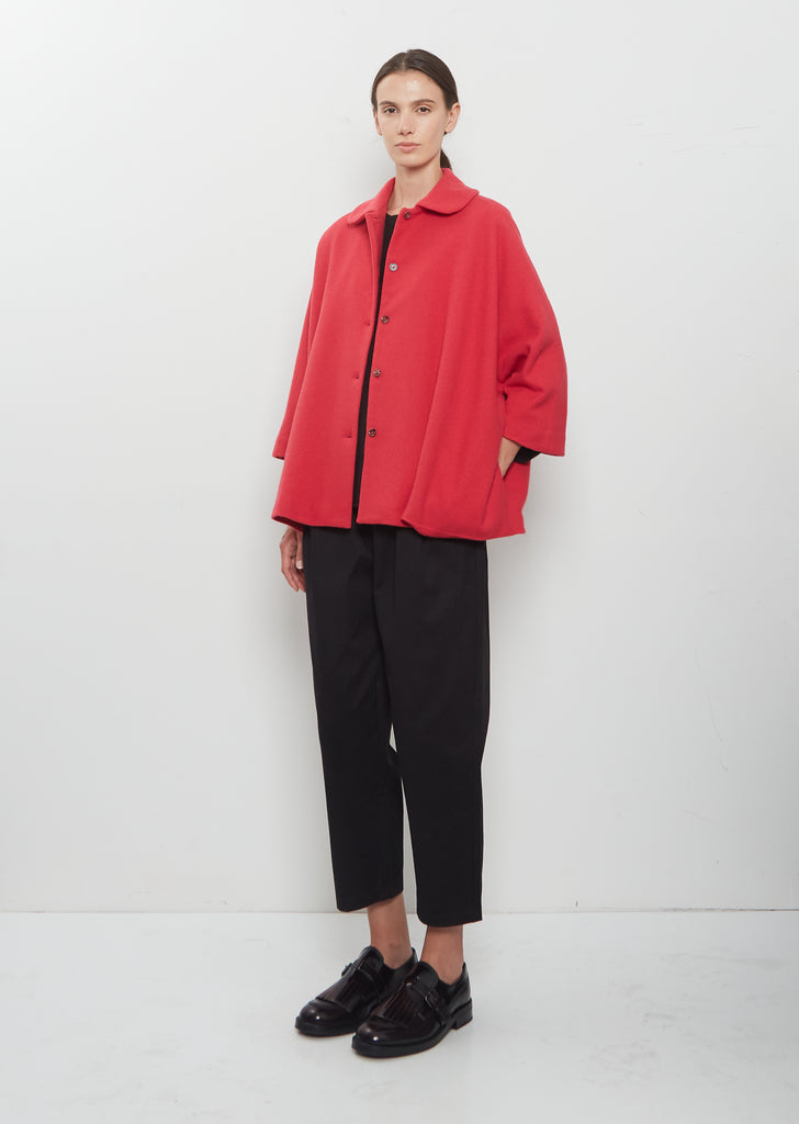 Round Collar Cashmere Jacket