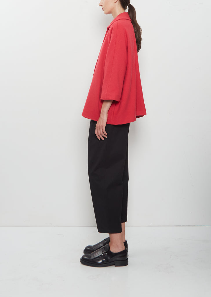 Round Collar Cashmere Jacket