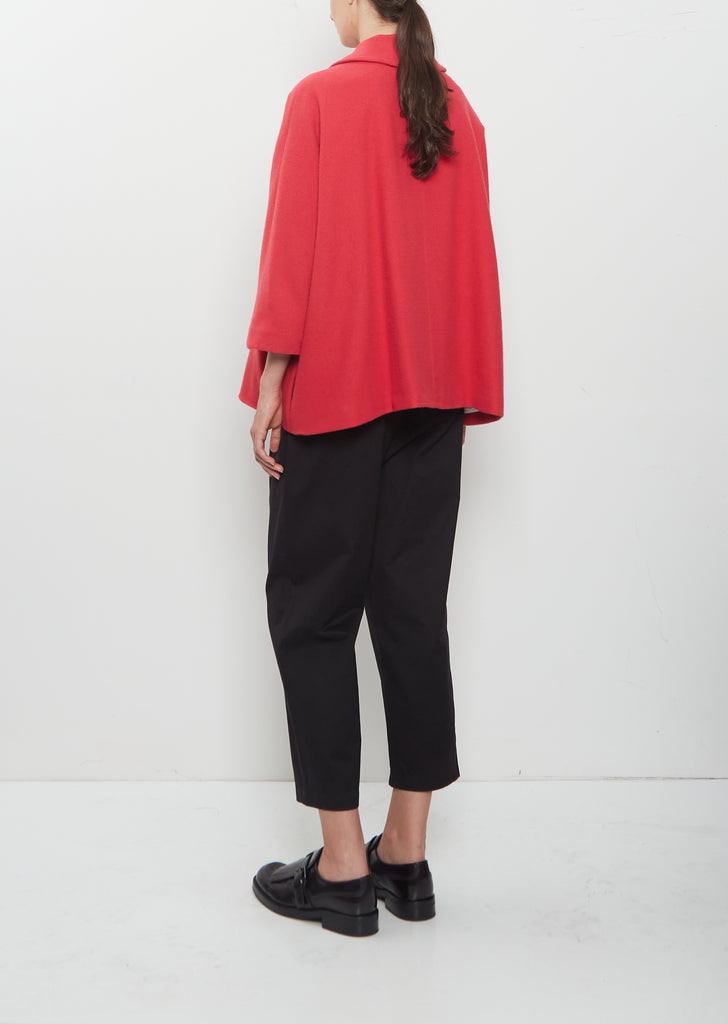 Round Collar Cashmere Jacket