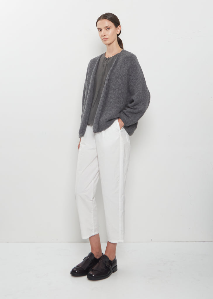 Kimono Sleeve Cashmere Alpaca Cardigan — Cement