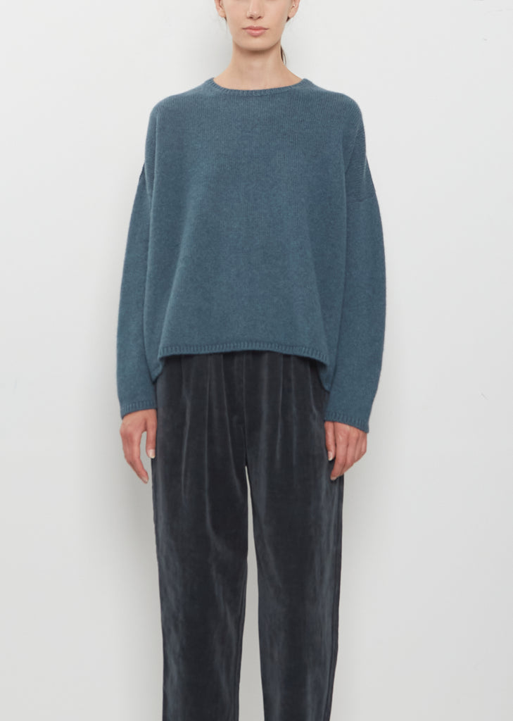 Cashmere Alpaca Sweater — Dark Turquoise