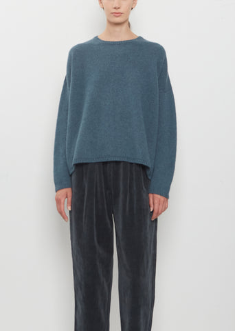 Cashmere Alpaca Sweater — Dark Turquoise