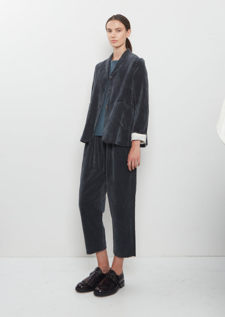 Cotton Linen Velvet Jacket