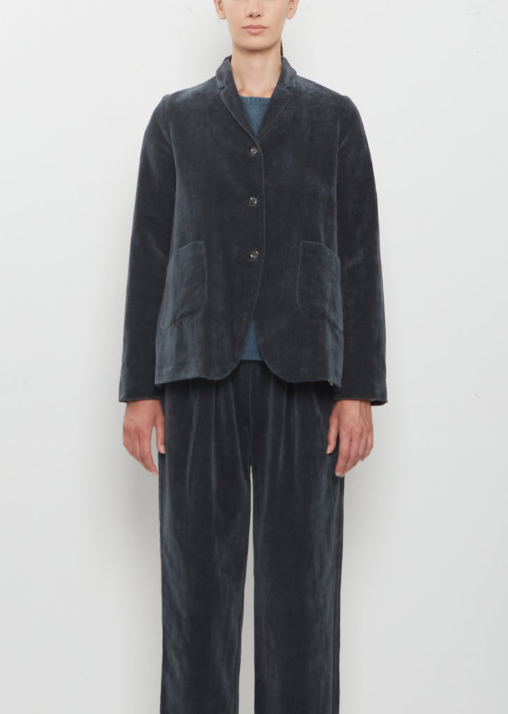 Cotton Linen Velvet Jacket