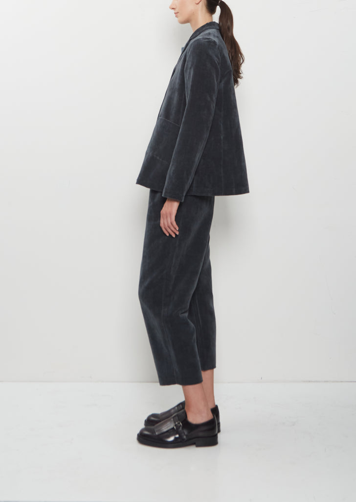 Cotton Linen Velvet Jacket