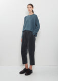 Pull-On Tapered Velvet Trousers
