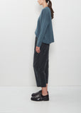 Pull-On Tapered Velvet Trousers