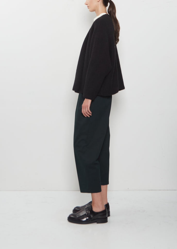 Kimono Sleeve Cashmere Alpaca Cardigan — Black