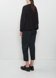 Kimono Sleeve Cashmere Alpaca Cardigan — Black