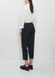 Tapered Pull-On Trousers — Bottle Green
