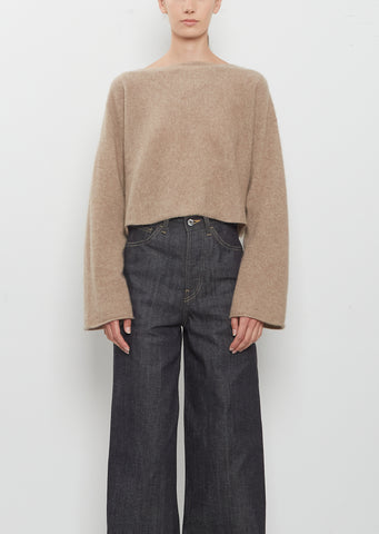 Cashmere Bateau Neck Sweater