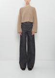 1920s Wide Straight Denim Pants