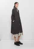 Washed Linen Canvas Long Coat