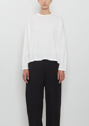 Recycled Jersey Long Sleeve Pullover