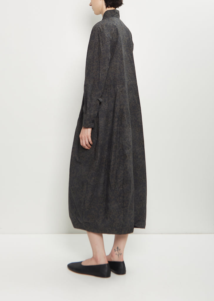 Letty Cotton Dress — Dark Flower
