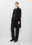 Brushed Cotton Balmacaan Coat