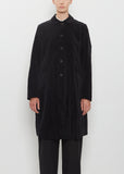 Brushed Cotton Balmacaan Coat
