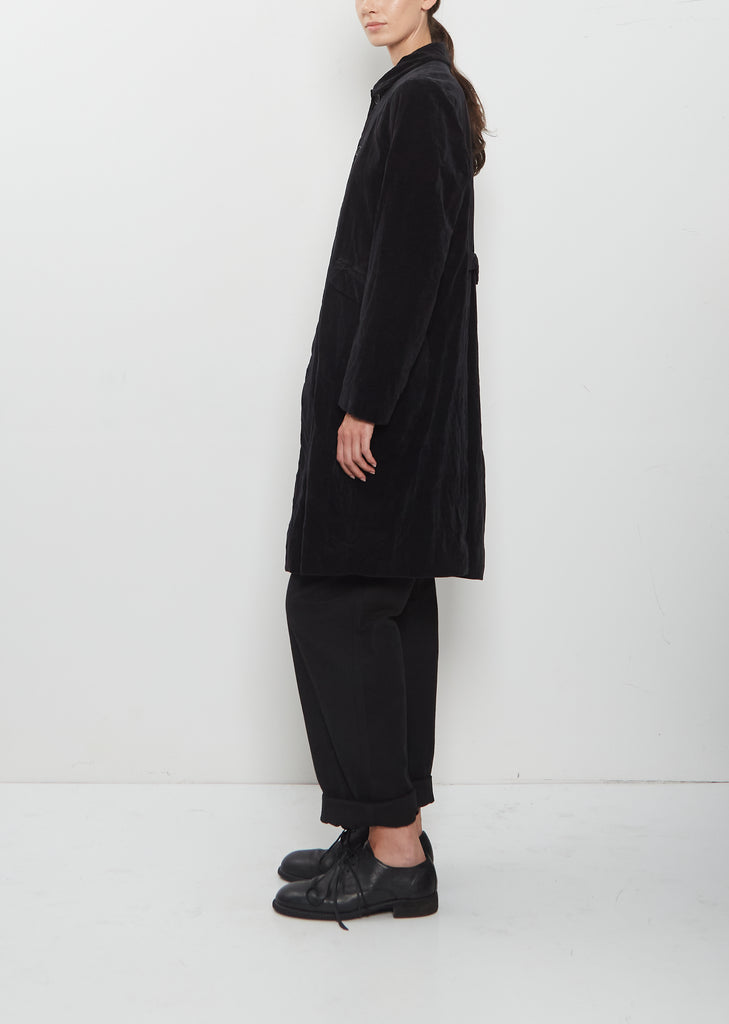 Brushed Cotton Balmacaan Coat