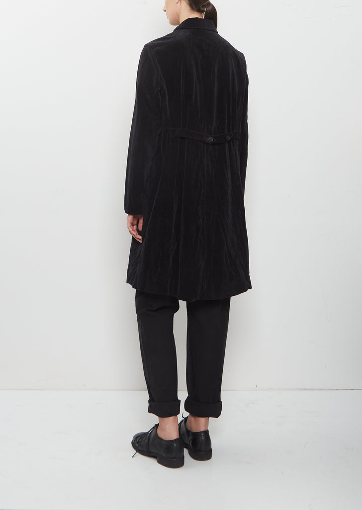 Brushed Cotton Balmacaan Coat