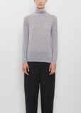 Lyocell Cashmere Jersey Turtleneck Pullover