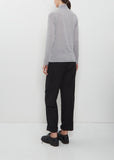 Lyocell Cashmere Jersey Turtleneck Pullover