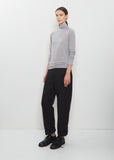 Lyocell Cashmere Jersey Turtleneck Pullover