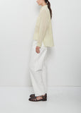 Cotton Silk Lawn Shirt Collar Blouse