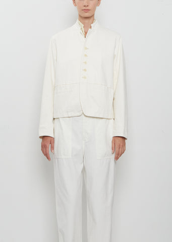 11.5oz Natural Slub Denim Jacket — Ivory