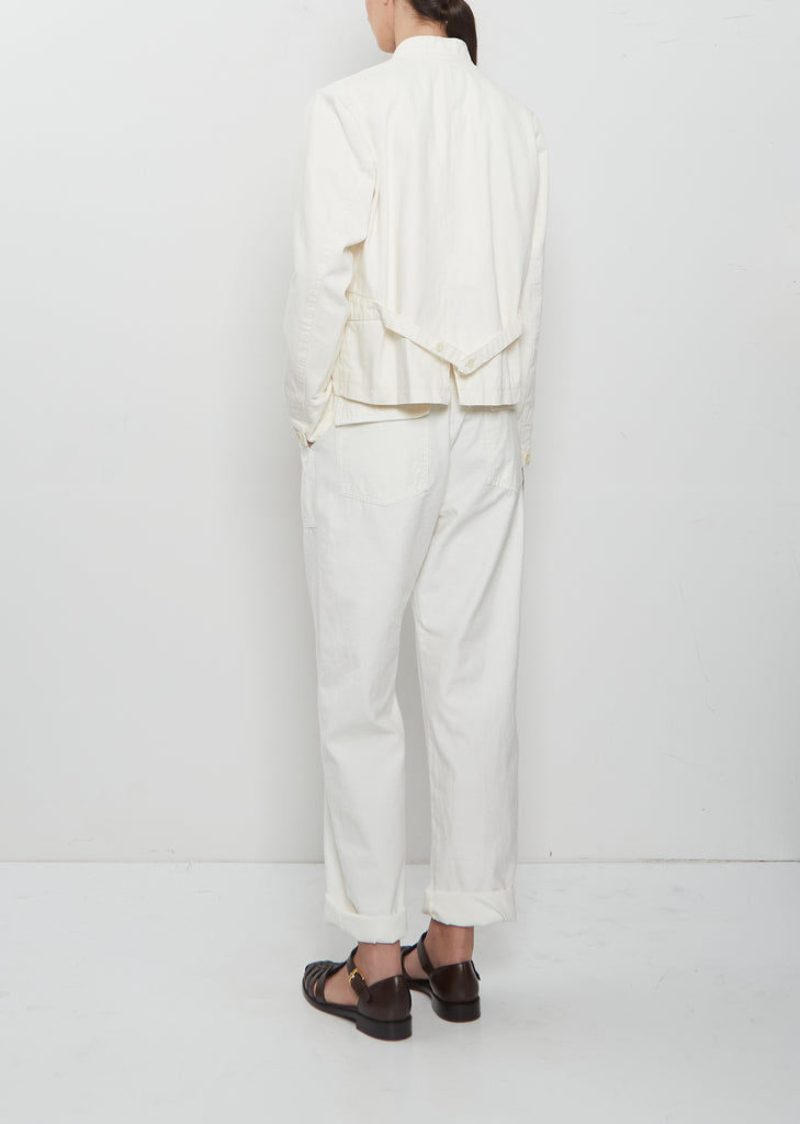 11.5oz Natural Slub Denim Jacket — Ivory