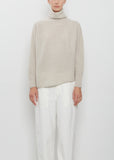 Fine Wool Loose Turtleneck Pullover