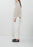 Fine Wool Loose Turtleneck Pullover