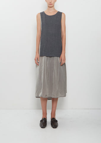 KO-Combination Sleeveless Dress