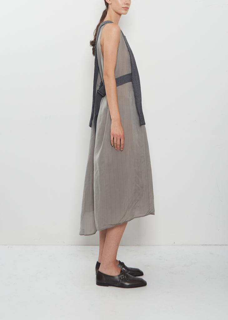 KO-Combination Sleeveless Dress