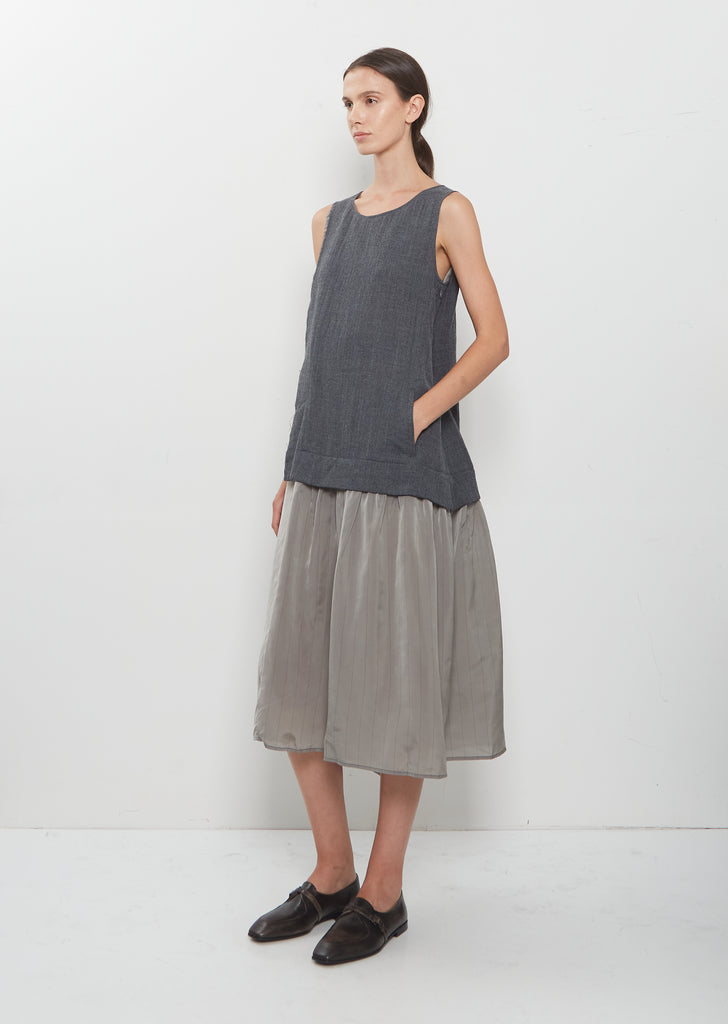 KO-Combination Sleeveless Dress
