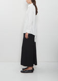 Paneled Long Cotton Shirt