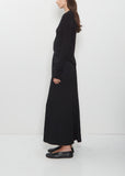 Diagonal Cutting Long Skirt