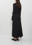 Diagonal Cutting Long Skirt