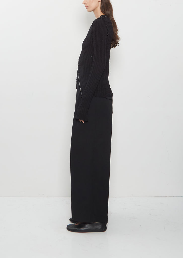 Asymmetry Cotton Cardigan