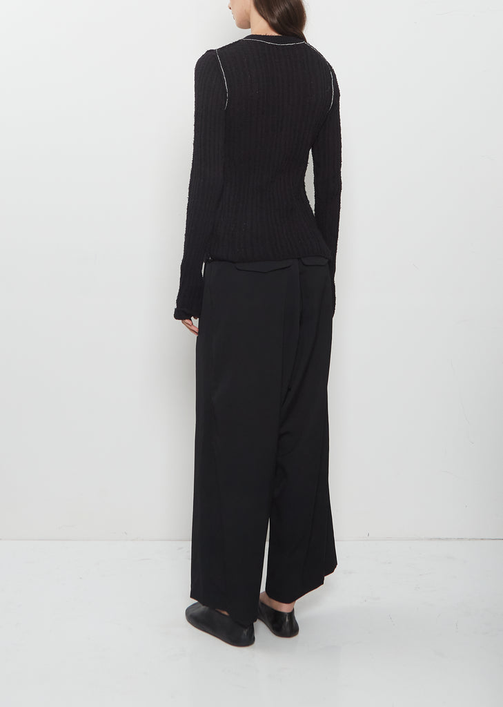 Asymmetry Cotton Cardigan