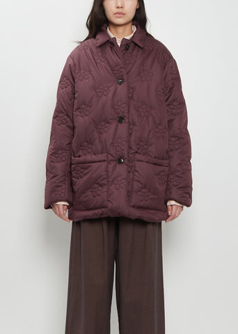 Puff Short Embroidered Coat