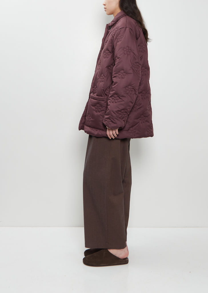 Puff Short Embroidered Coat