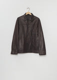 Peter Leather Jacket — Brown